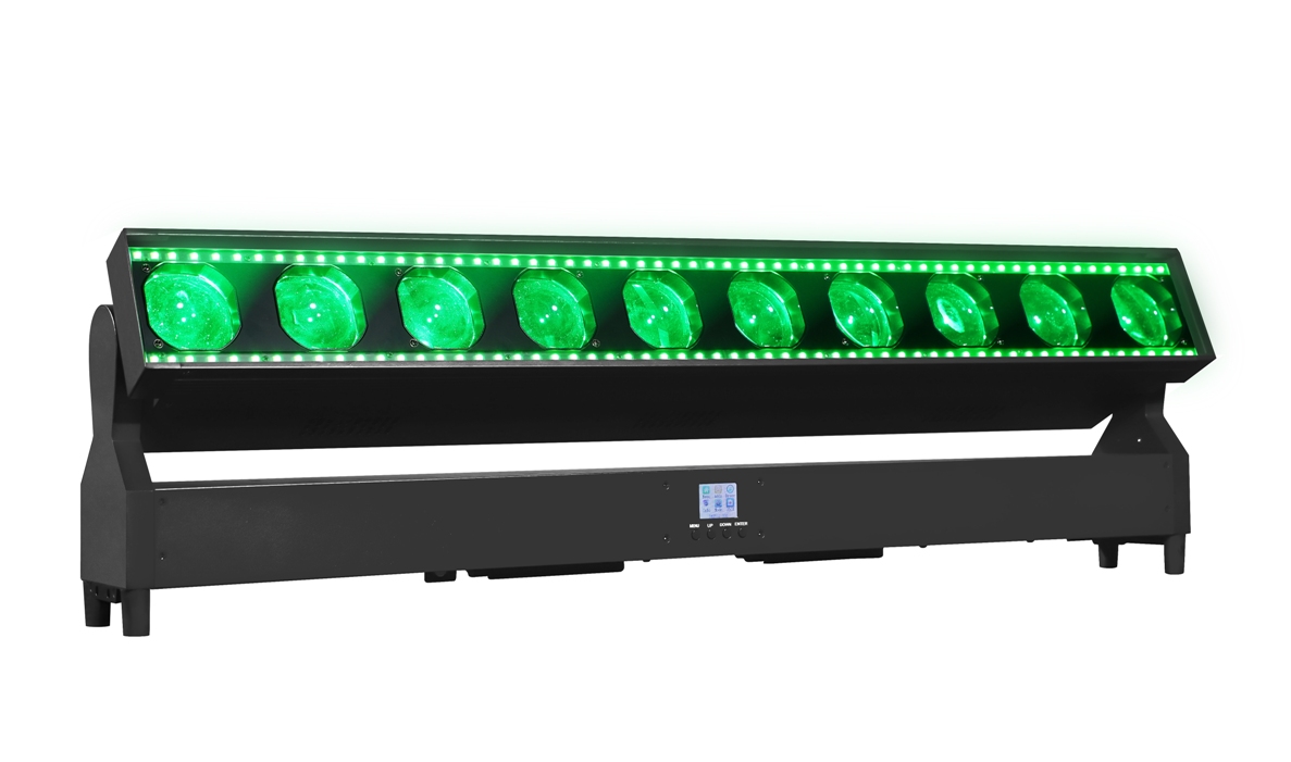 Wall wash light:10x60w RGBW, Beam Wash 2-in-1, Zoom 4 -45°, Pixel tech,Artnet